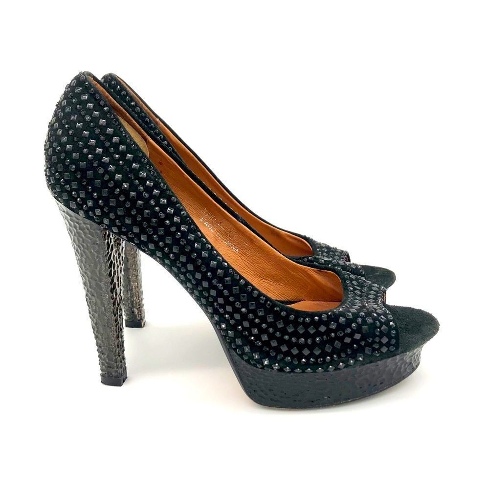 Jeffrey Campbell Leather Suede w/ Shinny Accents